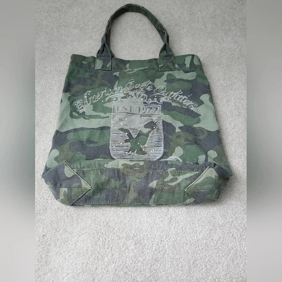 American eagle outfitters camo canvas tote bag - Picture 5 of 10